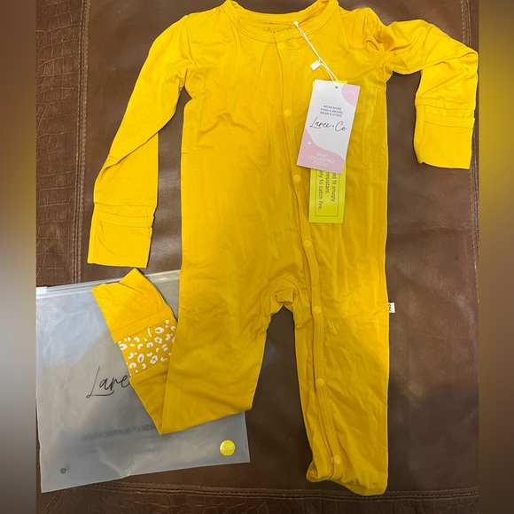 Mustard Kids One Piece Footie - Picture 1 of 4